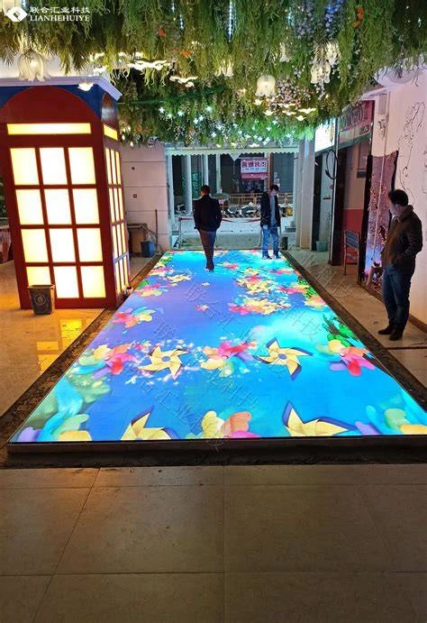 地砖屏主题空间展示应用示意