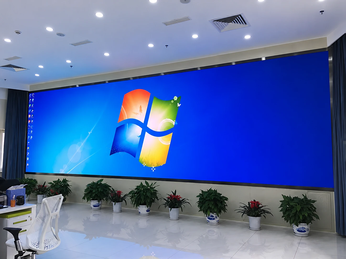 常规LED模组会议与信息显示应用示意