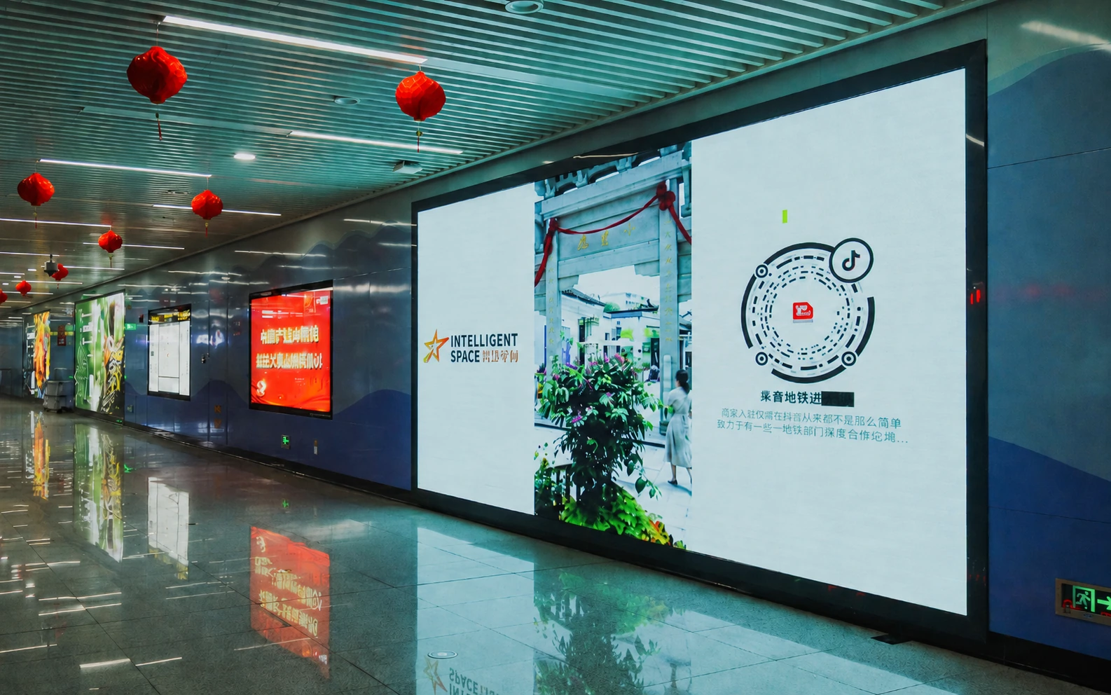 常规LED模组公共空间展示应用示意