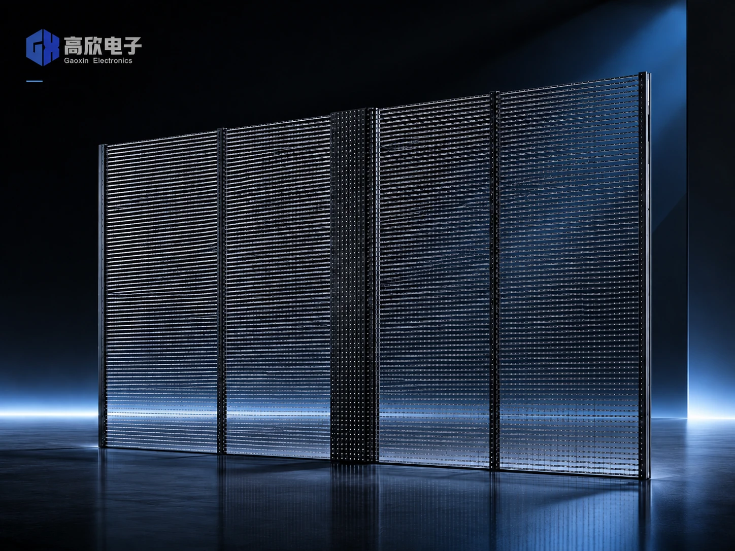 透明格栅屏产品展示